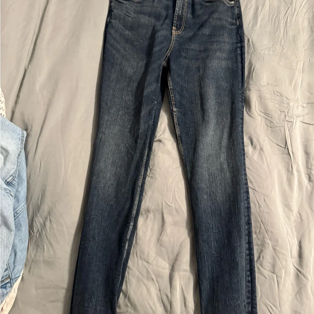 NWT Zara High-Waisted Blue Skinny Jeans with Vintage Wash - Picture 5 of 9